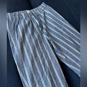 Blue striped pants
